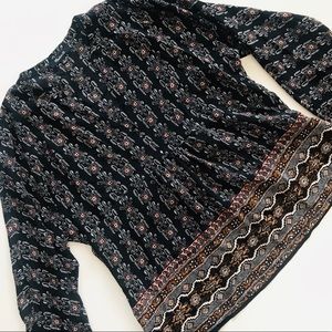 Madewell Silk Boheme Popover Boho Blouse